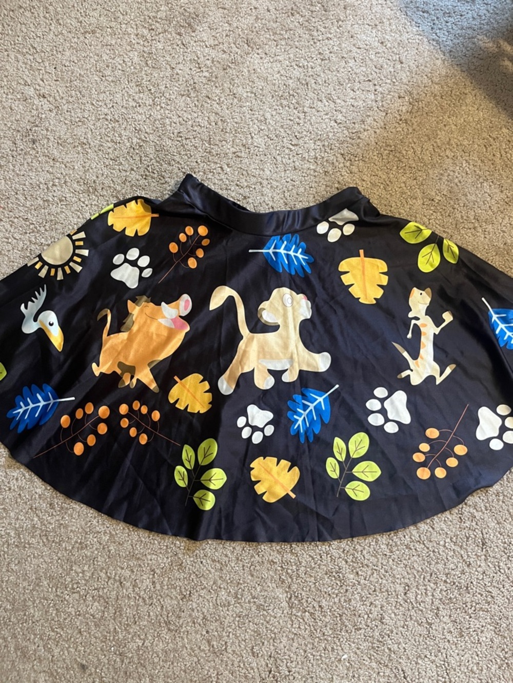 Black lion king skirt lotus leggings